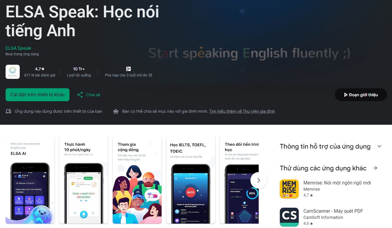 ELSA Speak - Học nói tiếng Anh