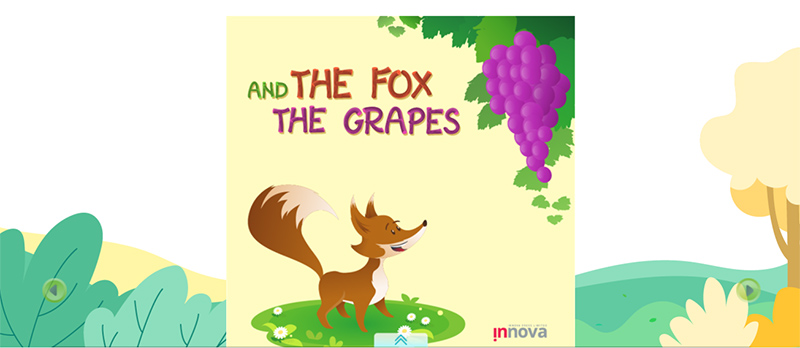 Truyện tranh tiếng Anh lớp 1 - The Fox and the Grapes