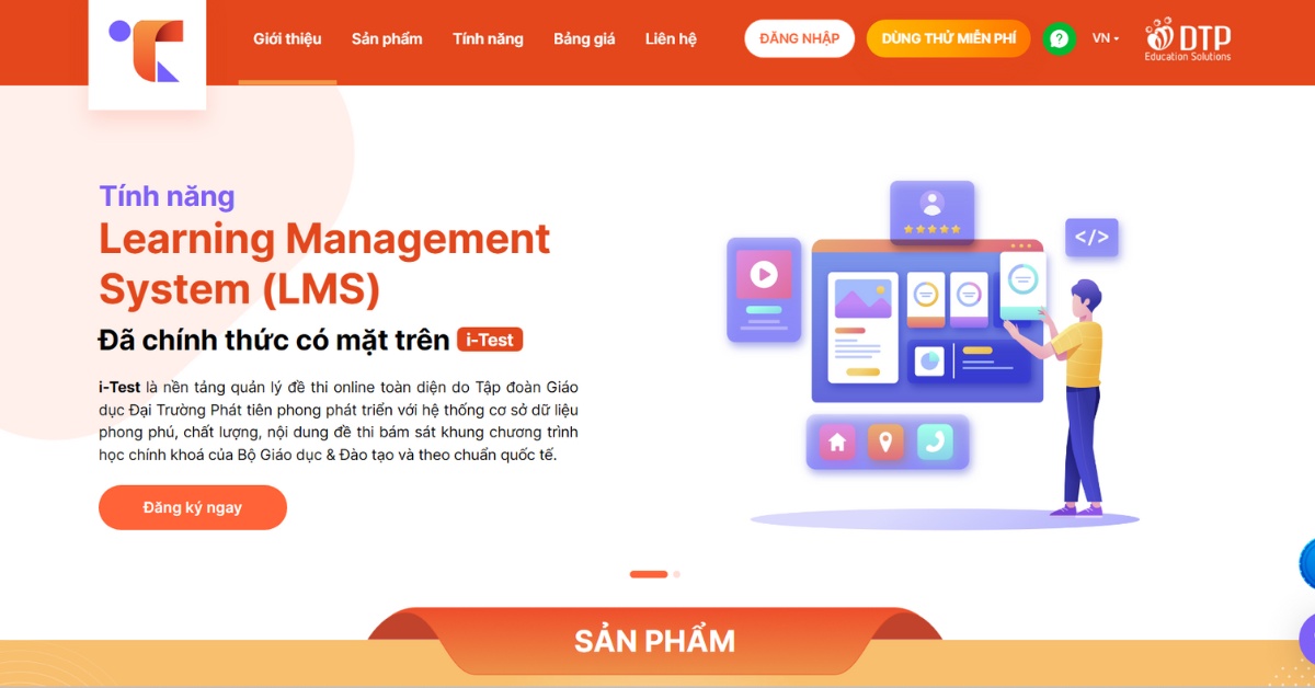 Nền tảng i-Test quản lý đề thi Tiếng Anh 8 i-Learn Smart World