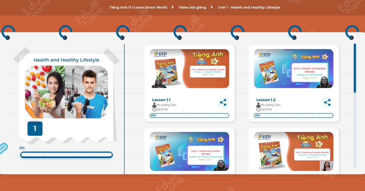 Tài nguyên video bài giảng tiếng Anh 11 i-Learn Smart World dành cho Giáo viên