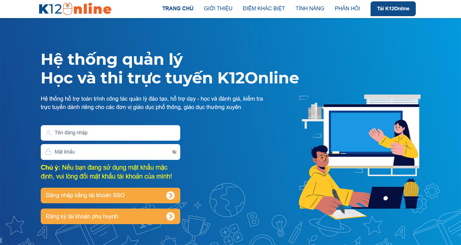 K12Online Học và thi trực tuyến