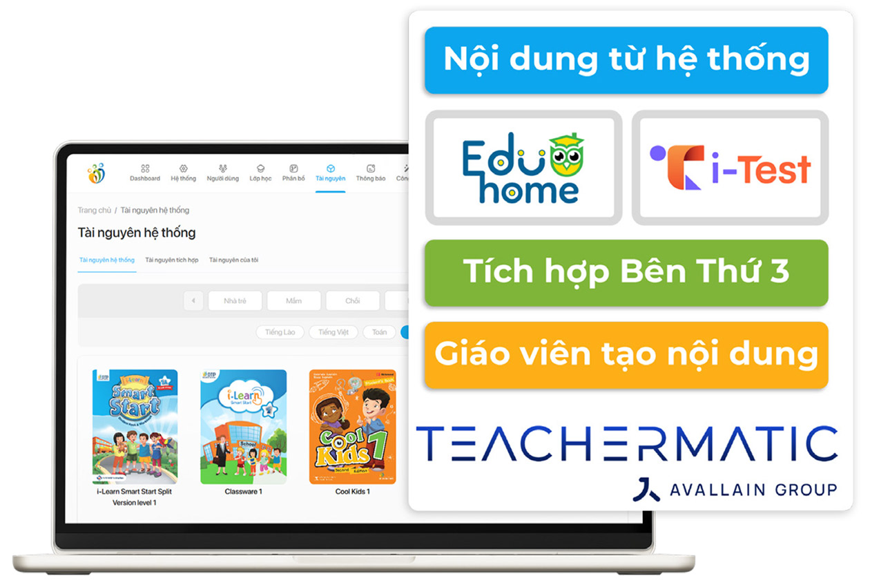 Kho học liệu, nội dung phong phú và đa dạng từ hệ thống