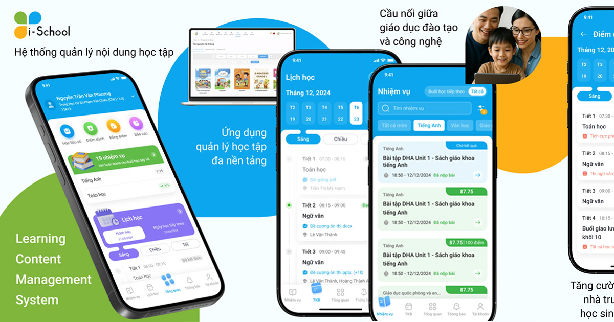 LCMS i-School Hệ thống quản lý nội dung học tập
