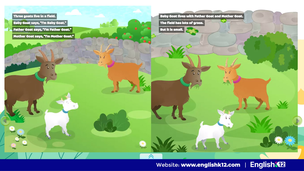 The Three Goats | Truyện tranh tiếng Anh dành cho bé