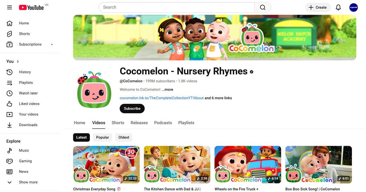 Cocomelon - Nursery Rhymes